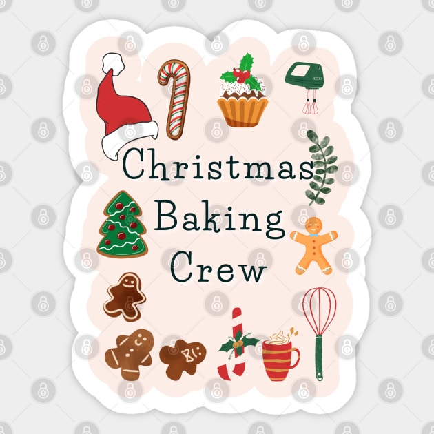 Christmas Baking Crew Sticker by Dessein